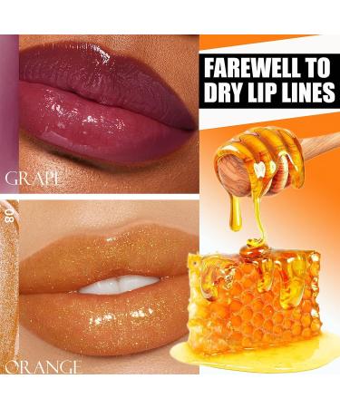 MIESCHER Colored Moisturizing Lip Gloss - Non-sticky & Ultra Shine Lip Stain with Fine Shimmer - Nourishing Gloss for Plumping Hydration (05 Red Berry) - Buy Online on GoSupps.com