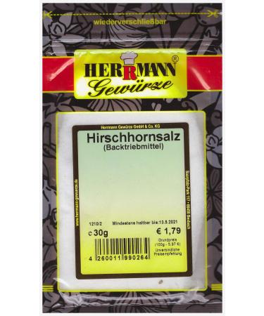 Hartshorn Salt Baking Agent Herrmann Spices