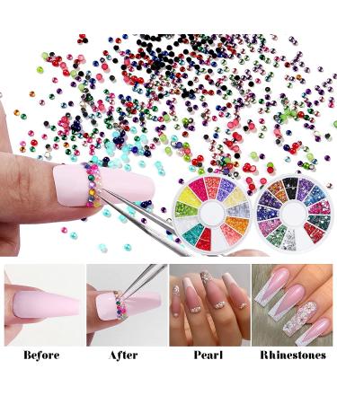Ejiubas Acrylic Nails Kit - Complete Nail Extension Set with Powder, Monomer, Glitter, Tips, and Brush - Manicure DIY Supplies - Buy Online on GoSupps.com