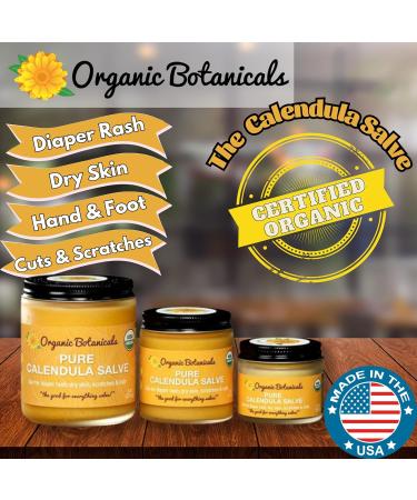 Pure Calendula Salve - Soothing Diaper Rash & Dry Skin Relief | 2 oz Natural Skin Moisturizer for Scratches Cuts Hands & Feet - Buy Online on GoSupps.com