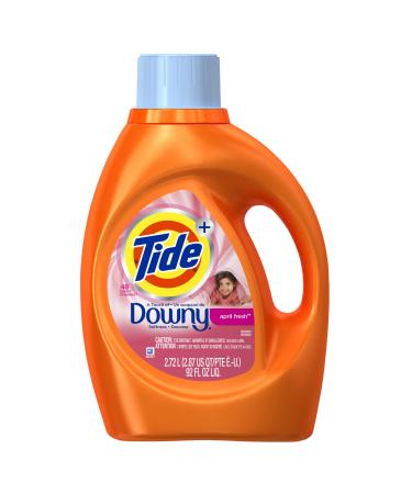 Tide Plus a touch of Downy Liquid Laundry Detergent - 92 oz - April Fresh - 2 pk