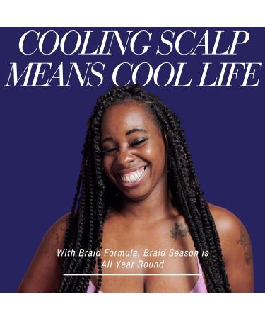 EBIN NEW YORK Braid Formula Tension Relief Foaming Lotion Peppermint & Aloe 3.38 fl. oz./ 100ml - Nourishing and Hydration Style your Braids with Ease Frizz Control 3.38 Fl Oz (Pack of 1) Peppermint + Aloe - Buy Online on GoSupps.com