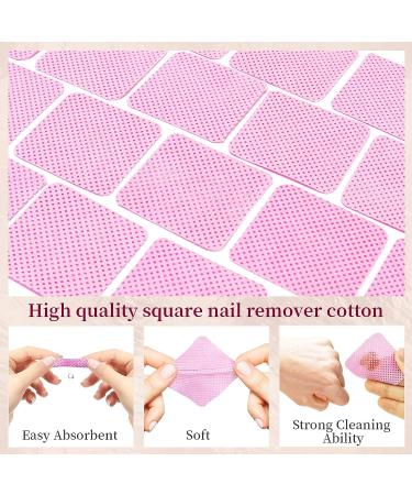 1080 Pcs Pink Lint Free Nail Wipes & Clips Set | Super Absorbent Cotton Pads for Nails, Eyelash Extensions & Lash Glue - Buy Online on GoSupps.com