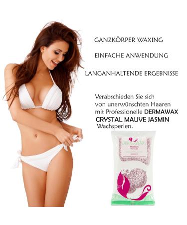 Dermawax Crystal Jasmin Wax - Hypoallergenic Heisswachs Waxing Pearls for Brazilian Hair Removal | 800g No Colophonium No Strips - Buy Online on GoSupps.com