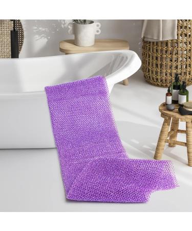 African Exfoliating Net Sponge Set - 3 Pcs | Bath Sponge Scrubbing Rag for Shower | Long Body Scrubber for Deep Cleaning - Buy Online on GoSupps.com