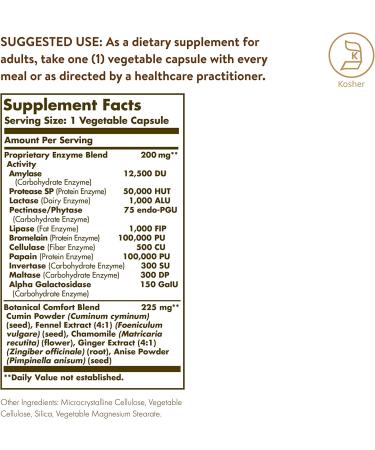 Solgar Comfort Zone Digestive Complex - 90 Veggie Caps for Digestive Support - Buy Online on GoSupps.com