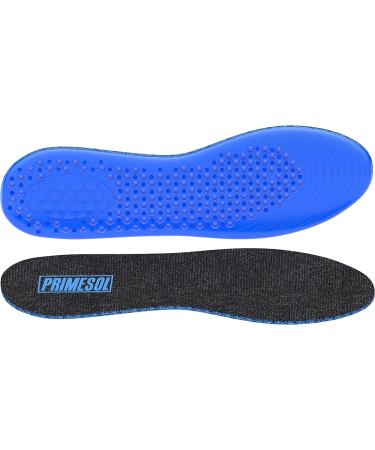 PrimeInsoles Odor Eliminator Insoles - Ultra Comfortable Gel with Odor Control - 1 Pair, Trim to Fit - Sizes 6-12 - Buy Online on GoSupps.com