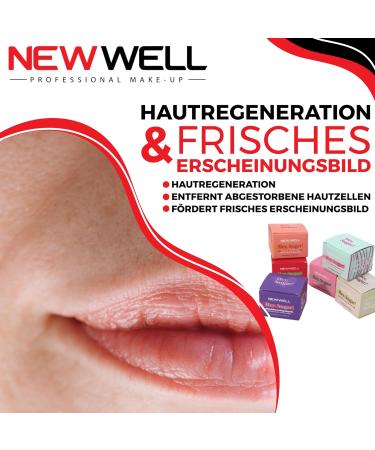 NEW WELL Lip Scrub - Vegan Strawberry Lip Peeling 100% Natural & Cruelty-Free Intensive Moisture for Soft Lips - Buy Online on GoSupps.com