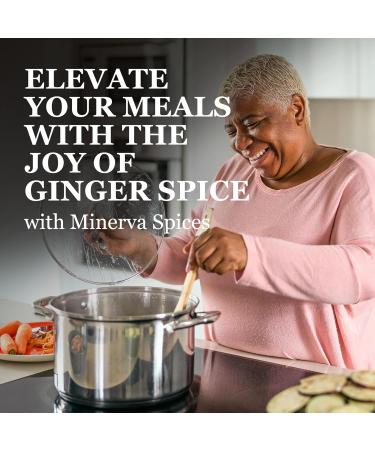 Minerva Spices Organic Ginger Ground 4 Oz 120 Grams Premium Quality 100% Pure Non-GMO Vegan Gluten-Free and Kosher Certified - Buy Online on GoSupps.com