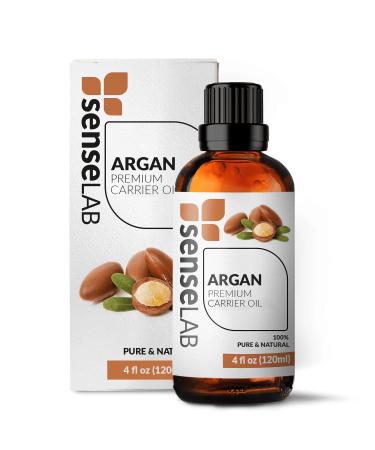 SenseLAB Argan Oil Morocco - 100% Pure Argon Oil Dry Pressed - Carrier Oil - Moisturizing Skin and Hair Oil - Aceite de Argan para el Cabello - Argan Oil for Hair - Argan Oil for Face (120 ml) Argan 120ml (Carrier Oil)