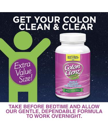 Natural Balance Happy Camper & Colon Clenz Bundle | Herbal Stress & Cleanse Support | 150 Capsules 120 Capsules - Buy Online on GoSupps.com