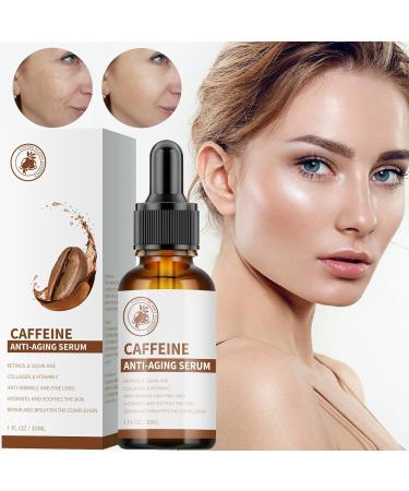 Retinol & Caffeine Eye Serum Retinol Serum for Face Under Eyes Anti-Wrinkle Collagen Serum Smoothing Firming Hydrating Reduces Puffiness Dark Circles & - Buy Online on GoSupps.com