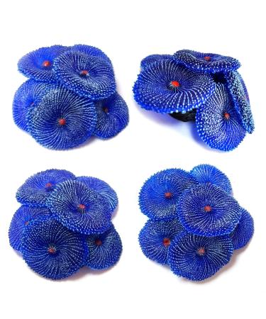 Ornaments for aquariums 4 pieces artificial corals ornament corals underwater plant for fish tank decoration (blue corals) - Buy Online on GoSupps.com
