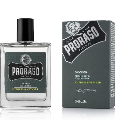 Proraso Eau De Cologne Cypress and Vetyver 3.4 Fl Oz