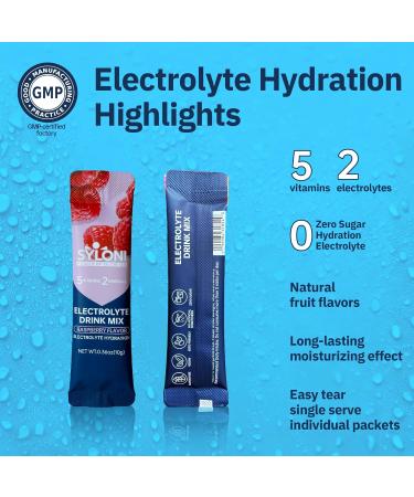 Electrolytes Powder Packets Raspberry(0.36 oz*20 Sticks) Sugar Free Hydration Packets Electrolyte Drink Mix with 7 Vitamins and Electrolytes Keto Friendly Vegan Gluten Free Raspberry (0.36oz) 7.14 Ounce (Pack of 1) - Buy Online on GoSupps.com