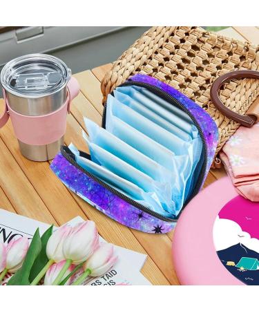 Astrological Galaxy Menstruation Pad Zipper Bag | Women's Napkin & Tampon Organizer | Stylish Collectible for Girls - Buy Online on GoSupps.com