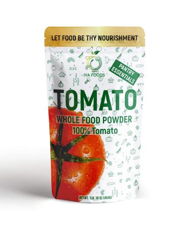 Iya Food 100% Natural Tomato Powder, Sweet, Tangy Tomato Flavor | Premium Grade, Freshly Packed, 1Lb Pack