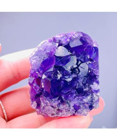 Room Decoration Decoration Natural Amethyst Quartz Specimen Minerals Gemstone Home Decoration (Size : 100-120g) (Size : 140-160g)