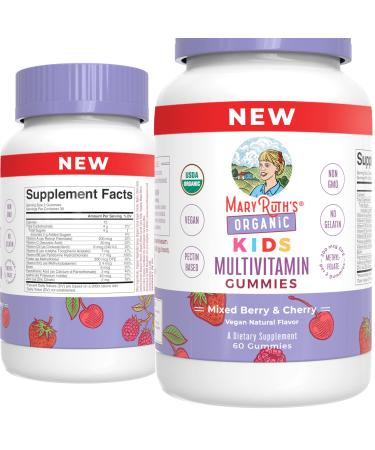 Kids Vitamins by MaryRuth's | USDA Organic | Kids Multivitamin Gummies for Ages 4+ | Multivitamin for Kids | Vitamins for Kids | Vegan | Non-GMO | Only 2 Gummies a Day | 60 Count - Buy Online on GoSupps.com