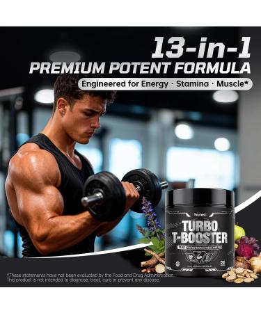NEUNEST Turbo Testosterone Booster for Men 13-in-1 Testosterone Supplement for Energy Stamina & Muscle Complex with Tongkat Ali KSM-66 Ashwagandha Maca Male Enhancing Supplement 120 Capsules - Buy Online on GoSupps.com