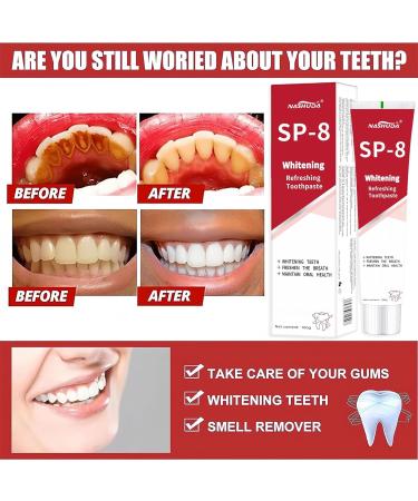 SP8 Whitening Teeth - Brighten Your Smile with Our Premium Teeth Whitening Kit - Ships Internationally - Buy Online on GoSupps.com