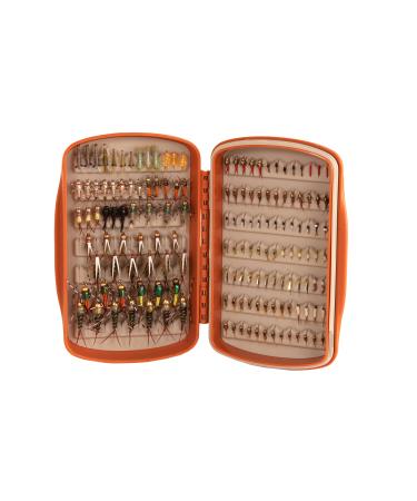fishpond Tacky Pescador Waterproof Silicone Slit Fly Box - Small - Burnt Orange | Small Fly Fishing Fly Box
