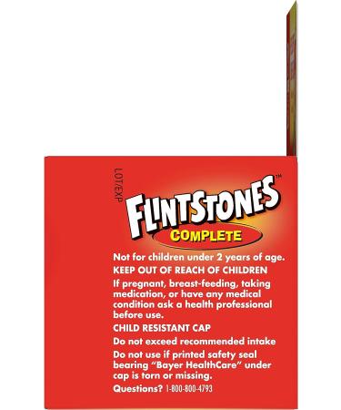 Flintstones Children's Complete Multivitamin Chewable Tablets 60-Count - Fruit Flavor | Pack of 1 - Buy Online on GoSupps.com