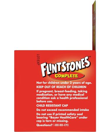 Flintstones Complete Children's Multivitamin Tasti Smooth Chewable Tablets - 60 ct Pack of 4 - Buy Online on GoSupps.com