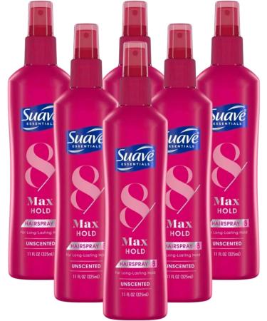 Suave Hairspray Max Hold 11 Ounce Pump Unscented (Pack of 6) - Buy Online on GoSupps.com