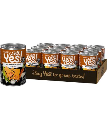 Campbell's Well Yes! Butternut Squash Bisque, 16.2 Ounce Can (Pack of 12) 1.01 Pound (Pack of 12)
