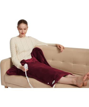 Ambershine XXXL King Size Heating Pad | Fast-Heating & 10 Settings for Neck/Shoulder/Back Pain Relief | Perfect Gift for Men & Women - Red - Buy Online on GoSupps.com