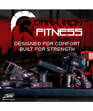 Dark Iron Fitness Leather Suede Lifting Wrist Straps Bundle for Men and Women - Heavy Duty Powerlifting Grips with Padded Support - 3mm - Buy Online on GoSupps.com
