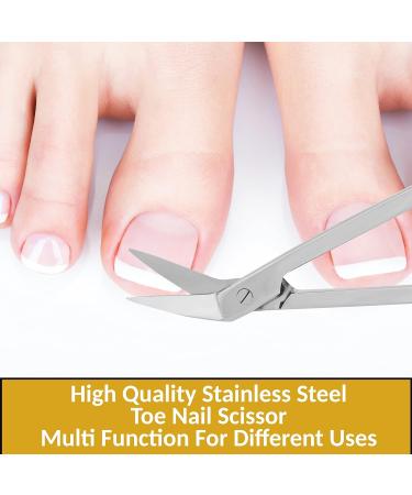 Extra Long Toe Nail Scissor Clippers & File Set for Thick Nails - Ideal for Arthritis, Manicure, Pedicure, Chiropody - 7-7.5 inches - For Elderly Men and Women - Buy Online on GoSupps.com