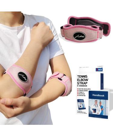 Dr.Arthritis of doctors designed elbows bandage/tennis arm cuff.Ellenbogen bandage tennis arm/golfer arm adjustable tennis arm bandage for left and right arm pair pink 2 pink - Buy Online on GoSupps.com