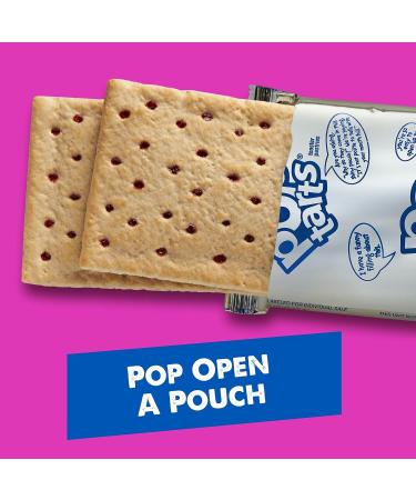 Pop-Tarts Unfrosted Strawberry Toaster Pastries - 20.3oz Box (12 Pack) | Breakfast Foods & Kids Snacks - Buy Online on GoSupps.com