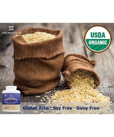 Organic Brown Rice Protein 6 LB - USDA Certified, Unflavored, Non-GMO, Vegan, 26 G. Protein Per Serving - Gluten, Dairy, and Soy Free - Ultra-fine Powder for Easy Mixing in Drinks - Buy Online on GoSupps.com