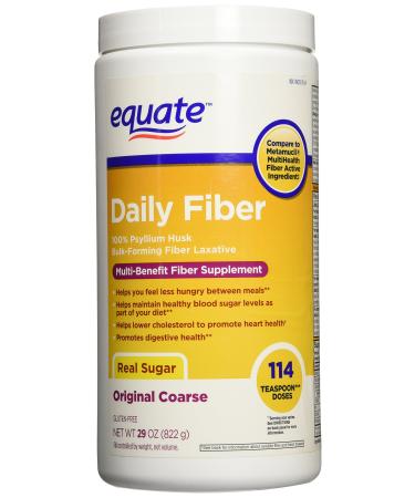 Equate Daily Fiber Multi-Benefit Fiber Powder  114 Ct  29 Oz