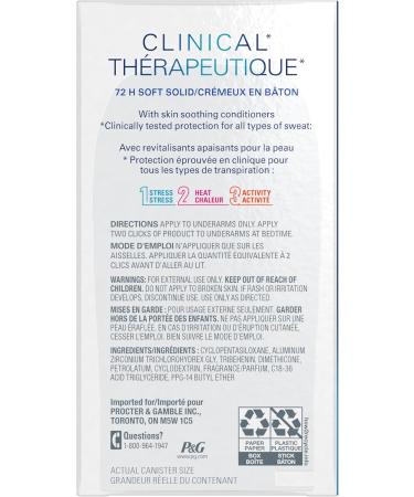 Secret Clinical Strength Soft Solid Antiperspirant and Deodorant Light & Fresh 45 g - Buy Online on GoSupps.com