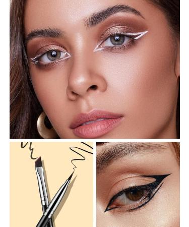 EIGSHOW Eyeliner Brush & Eyeshadow Brush Eyeliner Brush Fine Angled PRO Precision Gel Eye Liner Makeup Brush High-End Small Eyeshadow Smudge Brush for Cat Eye Precise Liner Eye Makeup(E835+E806) Black with E806 - Buy Online on GoSupps.com