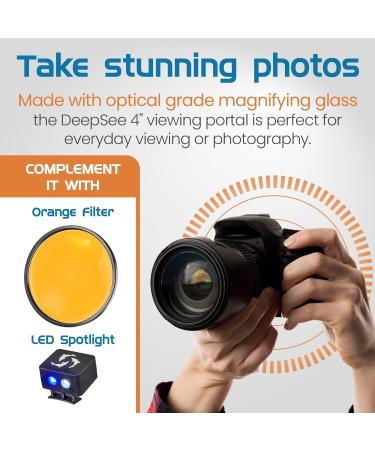 FL!PPER Flipper DeepSee Magnified Magnetic Aquarium Viewer 4" STD 4" - Buy Online on GoSupps.com