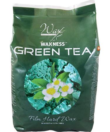 Waxness Film Hard Wax Beads Green Tea 2.2lb - Premium Wax Necessities - Buy Online on GoSupps.com