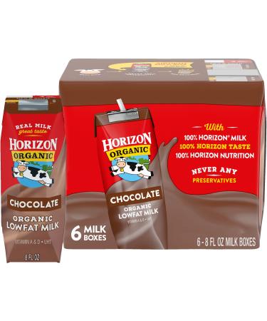 Horizon Organic Shelf-Stable 1% Low Fat milk Boxes, Chocolate, 8 oz., 6 Pack