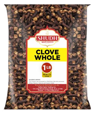 Indian Spice CLOVE WHOLE 1 LB | 16 oz | Laung | Great for Food, Tea, Pomander Balls and Potpourri, Hand Selected, Spice  All Natural | NON-GMO | Vegan | Gluten Friendly | Indian Origin 1 Pound (Pack of 1)