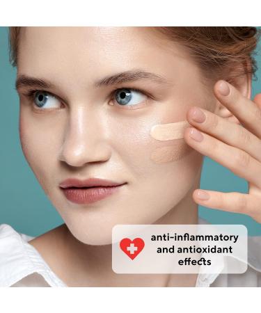 OhMy Clear Face Foundation - Acne Coverage with SPF-Enhanced Salicylic Acid & Tea Tree Extract - Dewy Finish for Sensitive Skin - Organic & Oil-Free - Soft Beige - 1.35 fl.oz - Buy Online on GoSupps.com