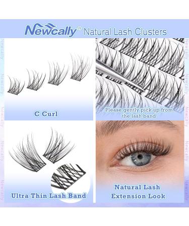 Natural Lash Clusters Kit | Wispy Eyelash Extensions | C Curl DIY Kit with Bond & Seal by Newcally - Buy Online on GoSupps.com