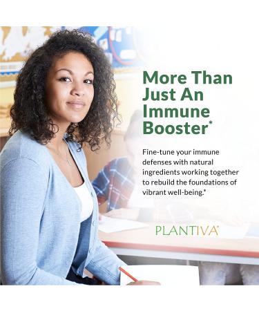 Plantiva ImmuneDx - Vegan Immune Boost Supplement with Echinacea & Ginseng - 60 Capsules - Buy Online on GoSupps.com