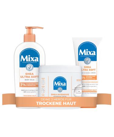 Mixa care set with Shea Ultra Soft Bodymilk Hand Cream and Shea Intensive All-Purpose Cream Care Set Body Hand & Face