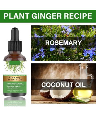 60ML Rosemary Oil for Hair Rosemary Oil Skin Care-Pure Organic for Eyelashes Eyebrows Face Stimulates Growth Nourishes Scalp - Buy Online on GoSupps.com