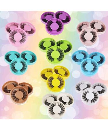 30 Pairs False Eyelashes: 10 Styles Natural Wispy 3D Fluffy Crossed Faux Mink Lashes Pack by Boahankuke - Buy Online on GoSupps.com