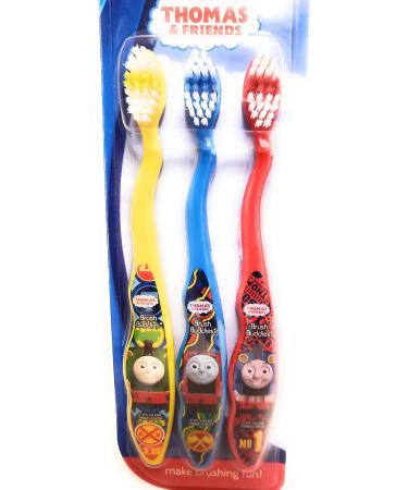 Brush Buddies Thomas & Friends Kids' Toothbrush 3PK - Soft Bristles, Toddler & Children's Toothbrushes - Buy Online on GoSupps.com